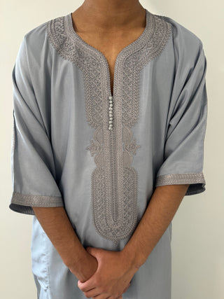 Samee’s Collection- Mens Moroccan thobe- Grey