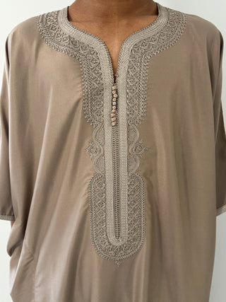 Samee’s Collection- Mens Moroccan thobe- Taupe