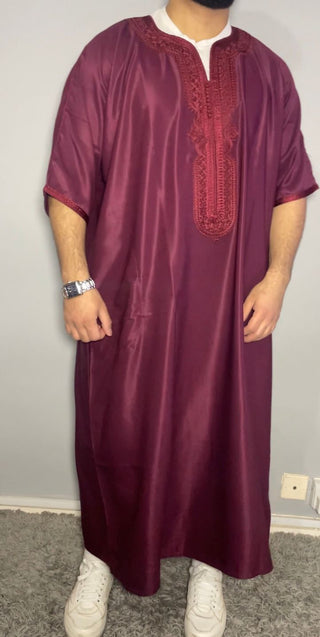 Samee’s Collection- Mens Moroccan thobe- Burgundy