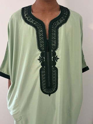 Samee’s Collection- Mens Moroccan thobe- Pistachio Green