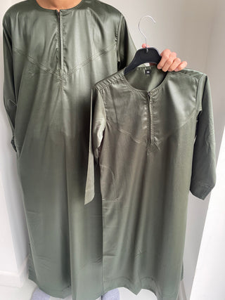 Ayman’s Omani Jubba Collection- Khaki Green