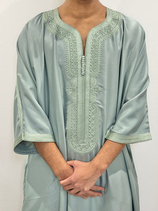 Samee’s Collection- Mens Moroccan thobe- Sage Green