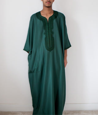 Samee’s Collection- Mens Moroccan thobe- Royal Green