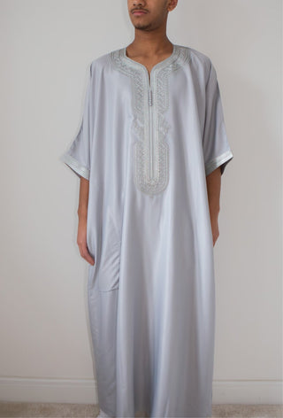 Samee’s Collection- Mens Moroccan thobe- Grey