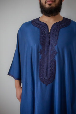 Samee’s Collection- Mens Moroccan thobe- Midnight Blue